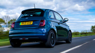 Fiat 500e UK - header rear